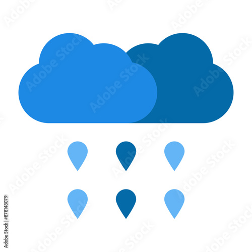 Rainy Flat icon