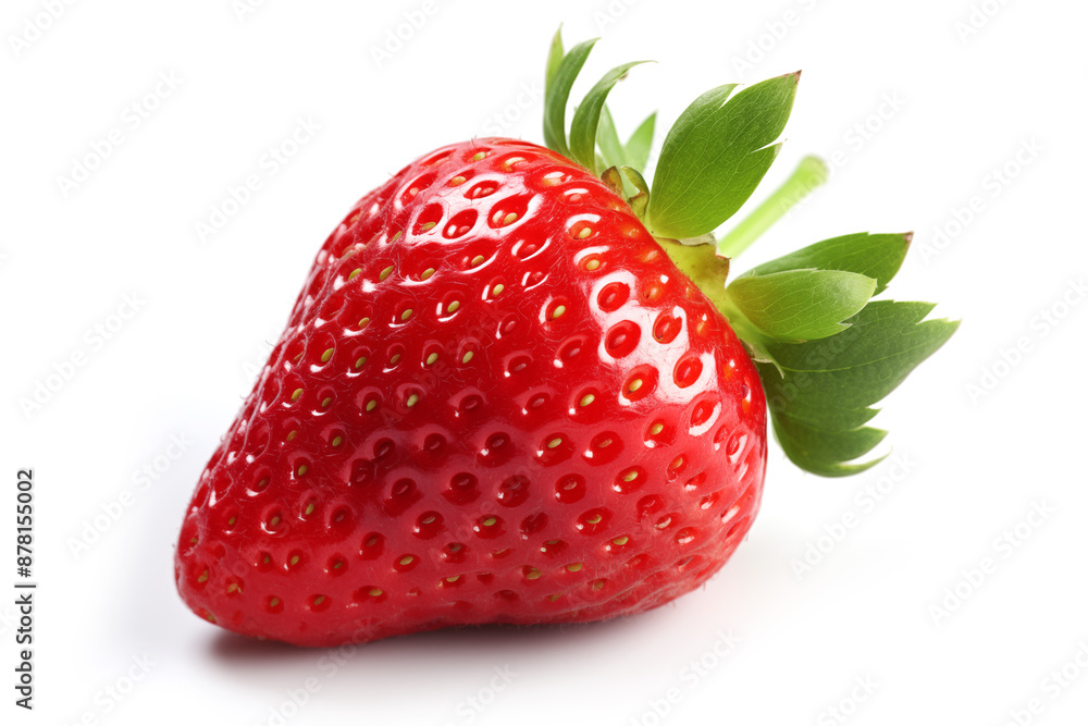 strawberries isolated on white background. One strawberry strawberries isolated on white background. One strawberry