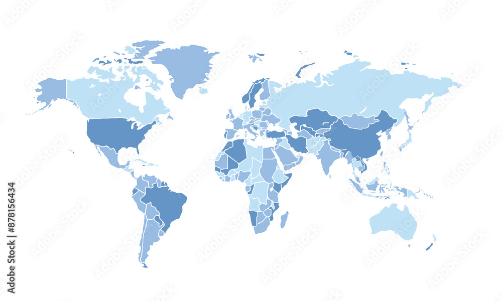 custom made wallpaper toronto digitalWorld map isolated for education,Travel worldwide, earth geography website layouts, background,study geography,work in graphics.Suitable for Business Professionals,Designers and Creatives,Marketers.