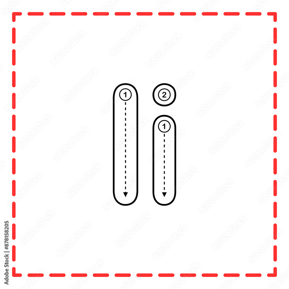 tracing alphabet set i illustration tracing alphabet set i illustration