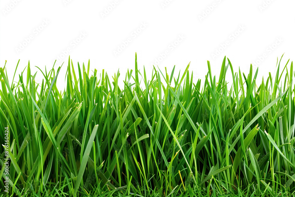 Fototapeta premium green grass isolated on white
