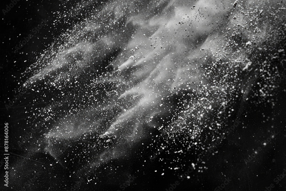 Dust Texture - Chalk Dust on Black Tabletop Surface Dust Texture - Chalk Dust on Black Tabletop Surface
