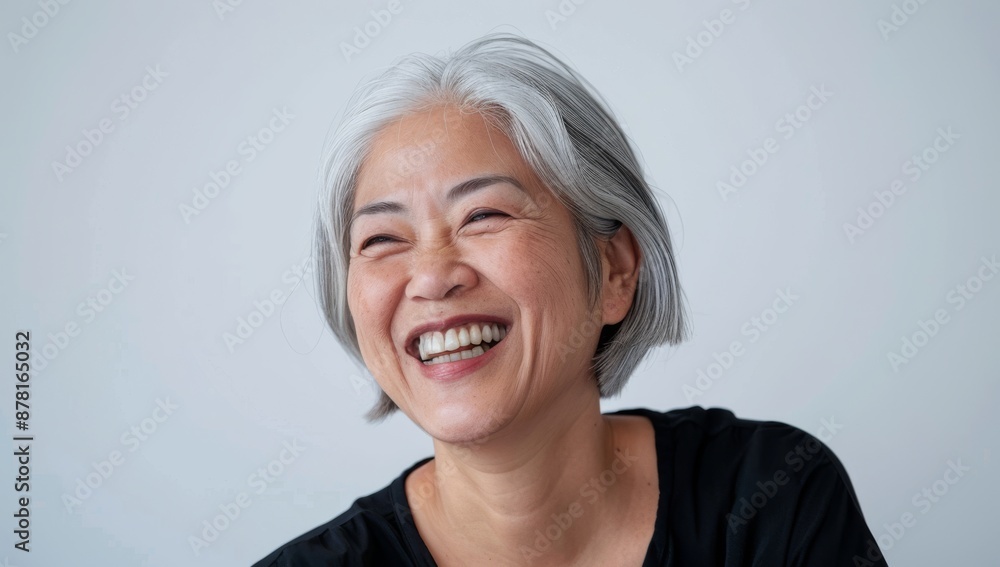 Skincare or Spa treatment smiling middle aged asian woman in white bathrobe at salon salon hotel. Advertising of bodycare procedures. clean, natural beauty glamorous hairstyle, radiant skin, makeup Skincare or Spa treatment smiling middle aged asian woman in white bathrobe at salon salon hotel. Advertising of bodycare procedures. clean, natural beauty glamorous hairstyle, radiant skin, makeup