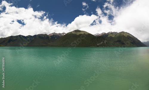 Natural Scenery of Basum Tso in Tibet photo