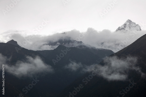 Natural Scenery of Basum Tso in Tibet photo