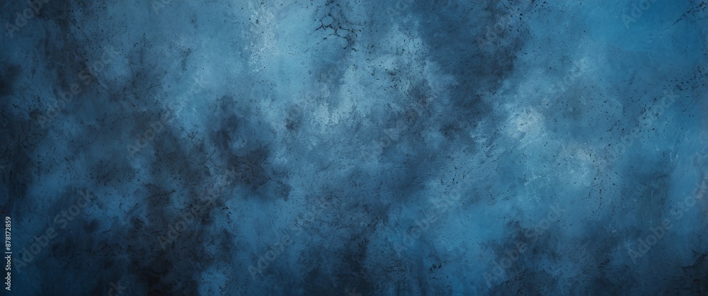 Abstract grunge background with smooth dark blue plaster texture. Made with generative AI technology Abstract grunge background with smooth dark blue plaster texture. Made with generative AI technology
