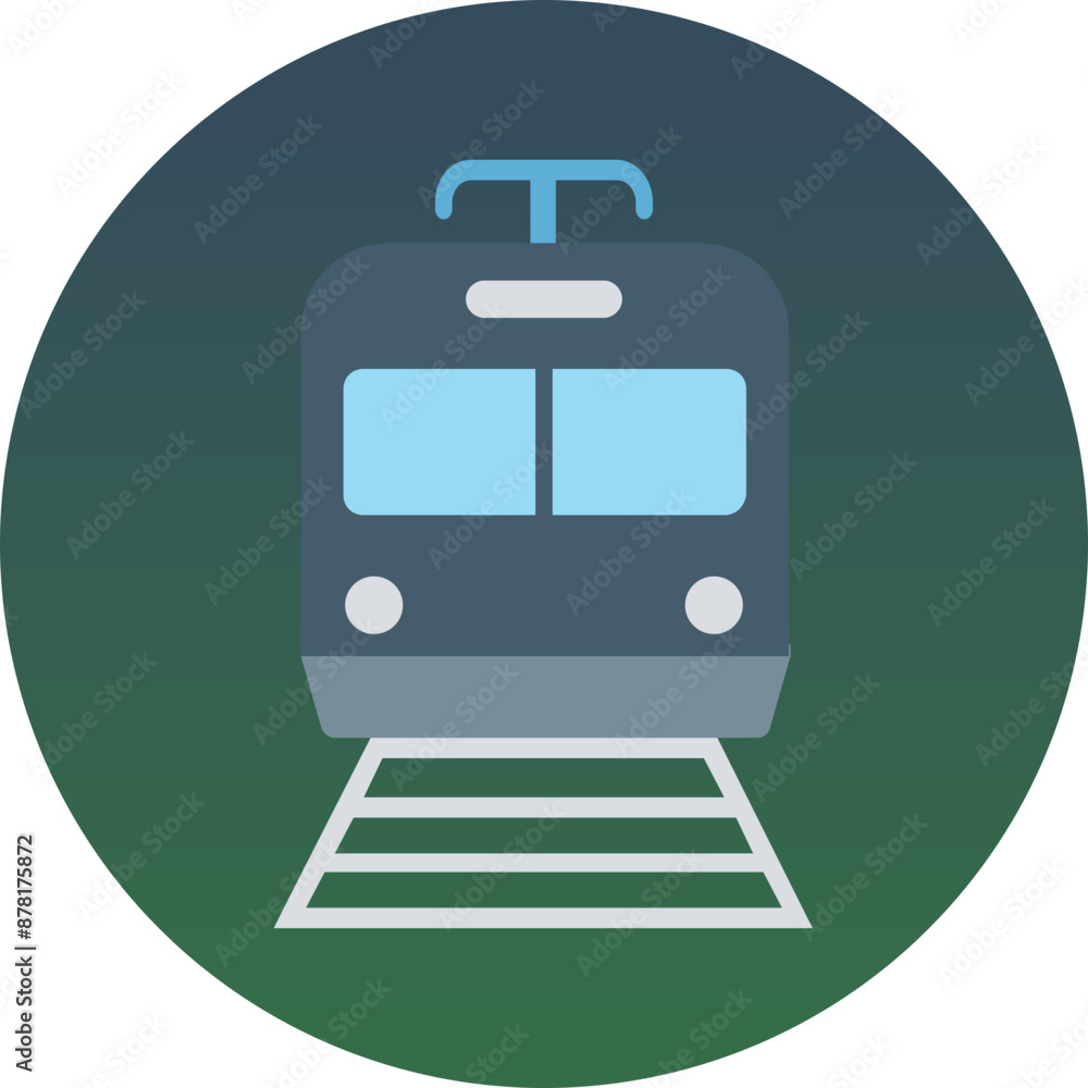 Train vector icon in background style Train vector icon in background style