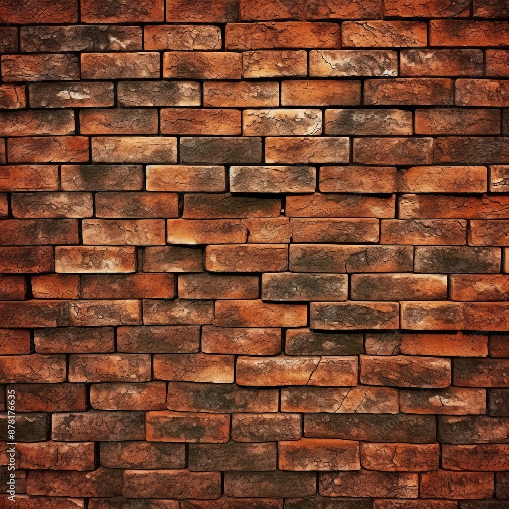 Obraz premium red brick texture background,generated with AI.