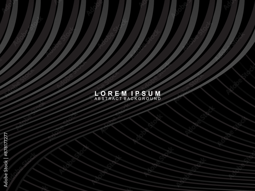 Abstract futuristic dark black background with wave design. Realistic 3d wallpaper with luxurious flowing lines. Perfect background for posters, websites, brochures, banners, applications, etc. Abstract futuristic dark black background with wave design. Realistic 3d wallpaper with luxurious flowing lines. Perfect background for posters, websites, brochures, banners, applications, etc.