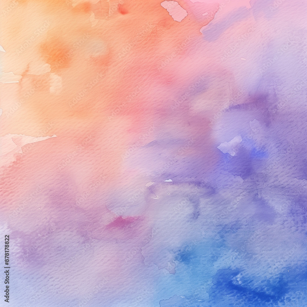 Obraz premium Abstract colorful watercolor background. Pink, blue and yellow. Art hand paint 