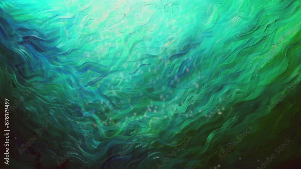 Smoky abstract painting with deep green background and vibrant yellow-green foreground
Smoky abstract painting with deep green background and vibrant yellow-green foreground