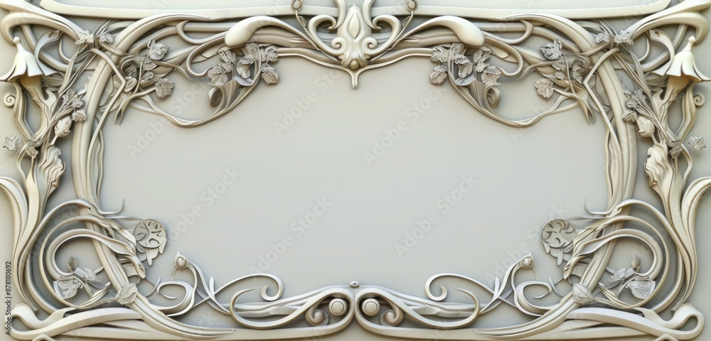 frame with an Art touch, highlighted with flowing lines frame with an Art touch, highlighted with flowing lines