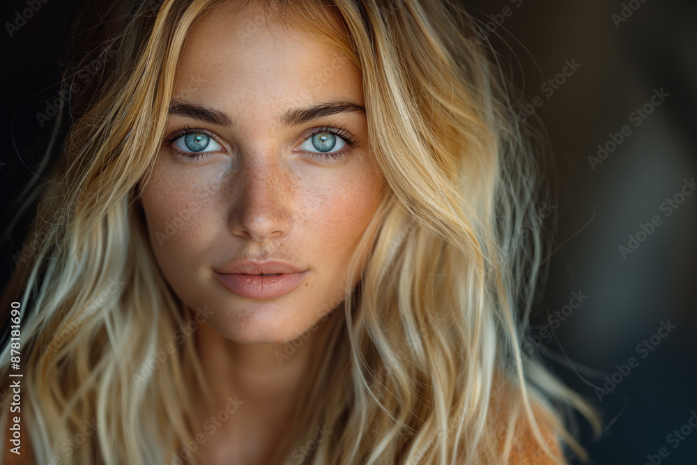 Frau Blond Porträt Frau Blond Porträt