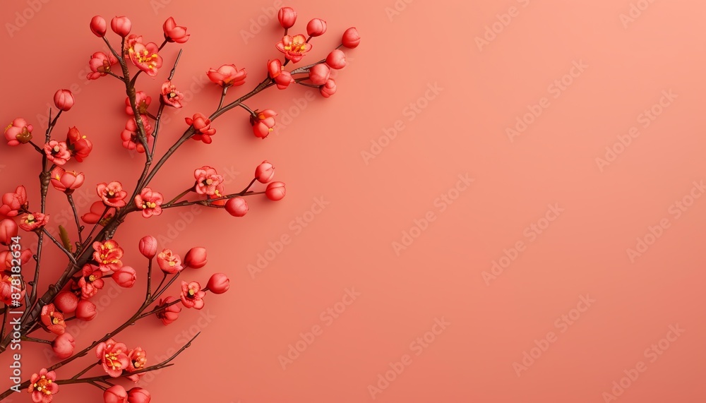 Elegant autumn design featuring budding flowers and warm hues, bud autumn design, celebration of fall beauty, space for text, focus cover all object, deep depth of field, no blur Elegant autumn design featuring budding flowers and warm hues, bud autumn design, celebration of fall beauty, space for text, focus cover all object, deep depth of field, no blur