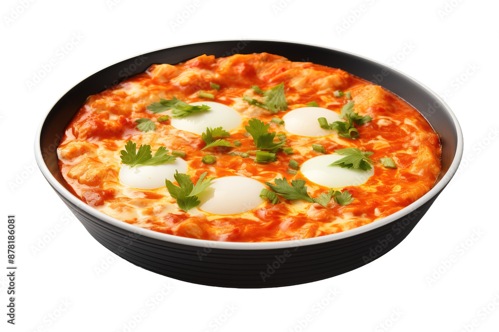 Culinary Canvas: A Pan Pizza Masterpiece With Creamy Toppings on White or PNG Transparent Background. Culinary Canvas: A Pan Pizza Masterpiece With Creamy Toppings on White or PNG Transparent Background.