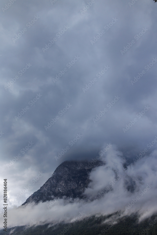 Mountain landscape. rain clouds over the mountain. Turkey. Mountain landscape. rain clouds over the mountain. Turkey.