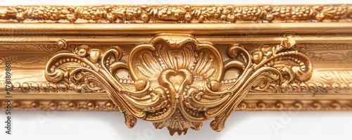 gold frame with elaborate designs and rich details