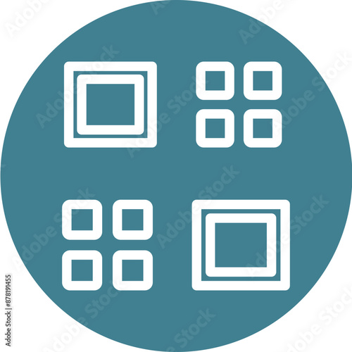 grid Vector Line White Circles Multicolors