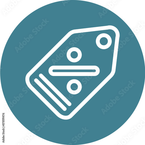 tag Vector Line White Circles Multicolors