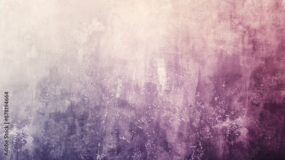 Obraz premium Grainy gradient background in muted tones, blending soft shades of lavender, dusty rose, and pale gray