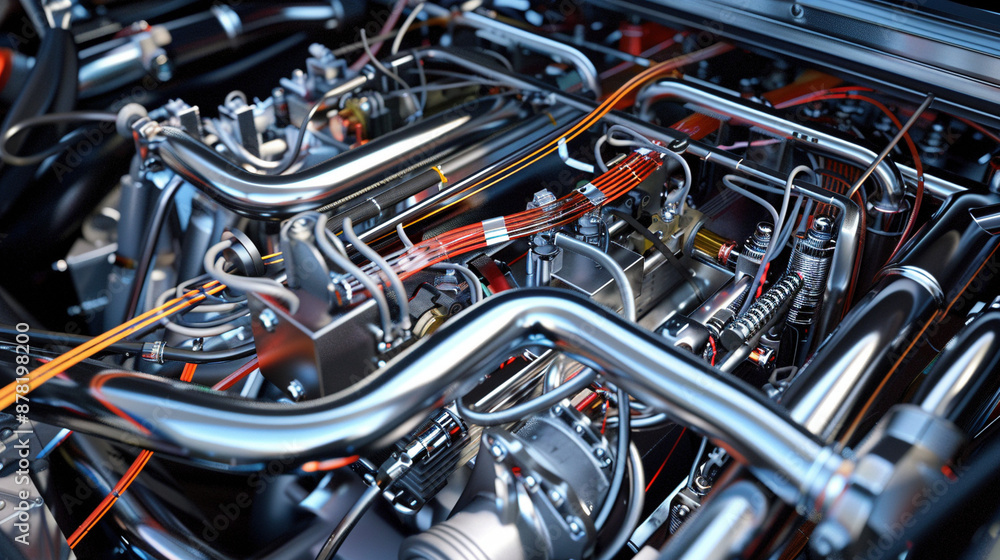 Intricate Hybrid Engine Components Revealed Intricate Hybrid Engine Components Revealed