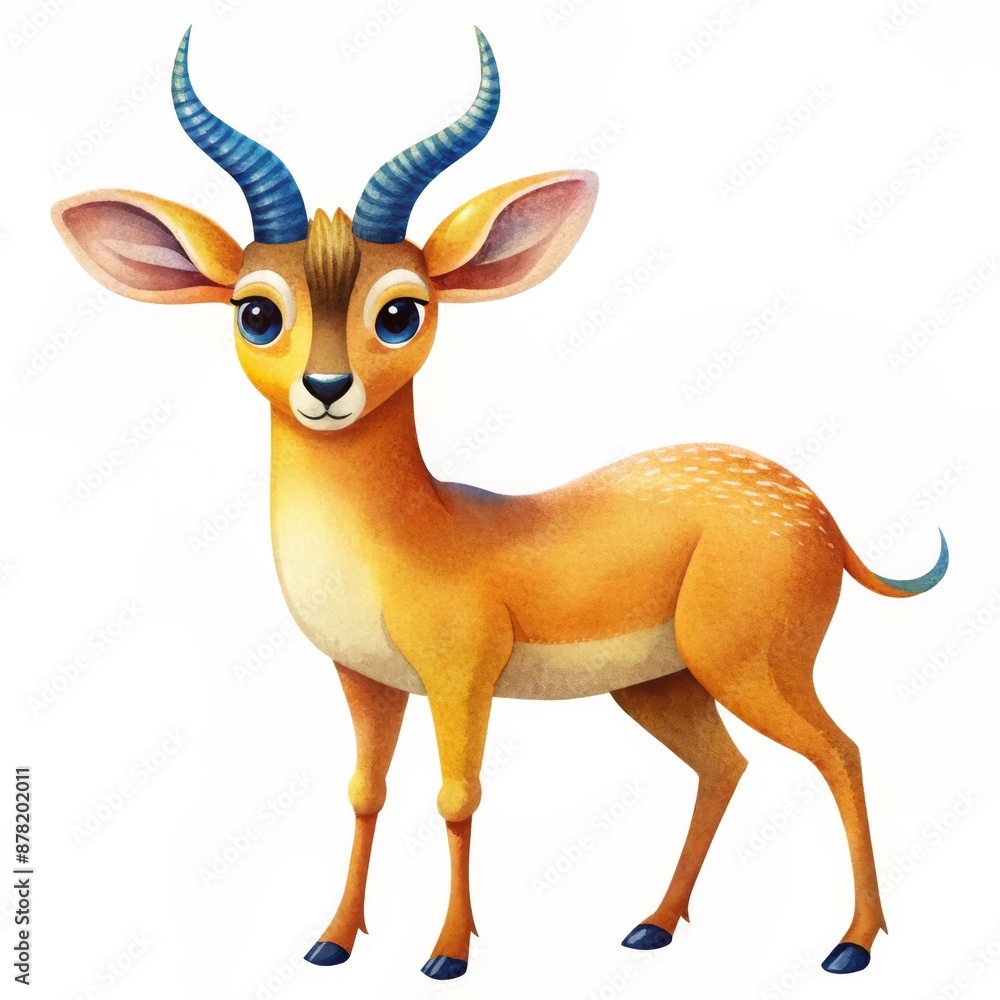 Fototapeta premium antelope cartoon