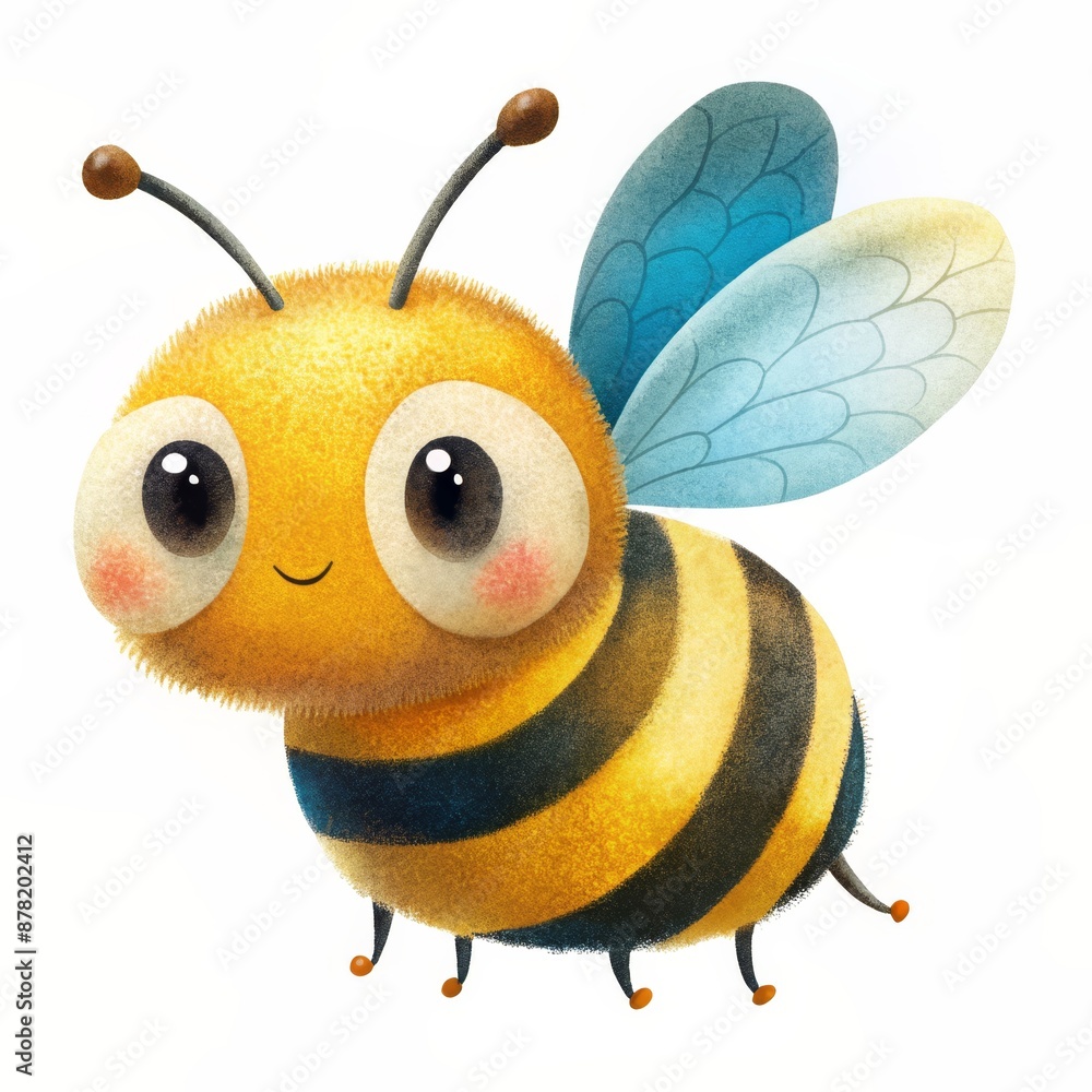 Naklejka premium bee on white