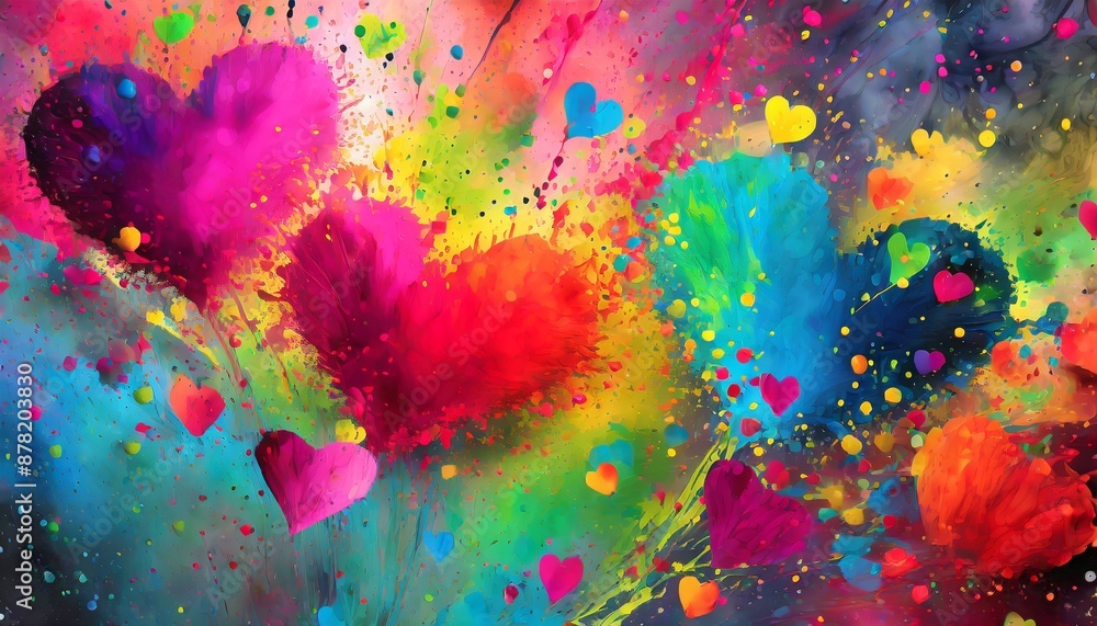 abstract watercolor heart abstract watercolor heart