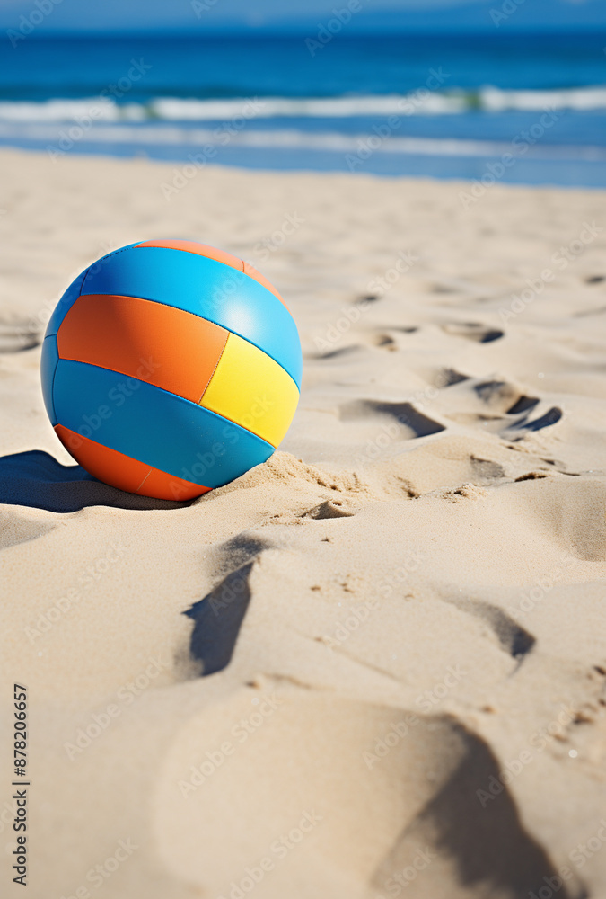 Obraz premium beach ball on the beach