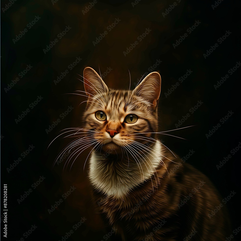 cat on black backgrund cat on black backgrund