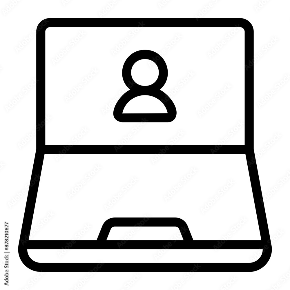 video call line icon