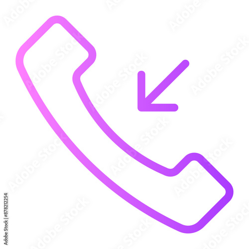 incoming call gradient icon