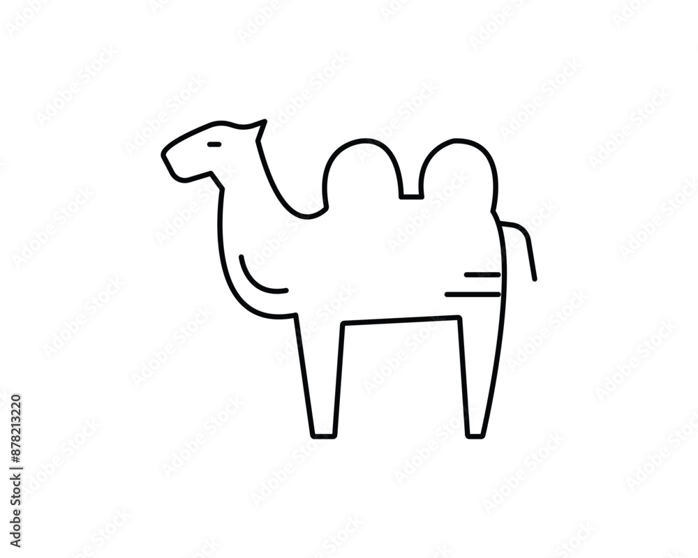 Camel icon vector symbol design illustration. Camel icon vector symbol design illustration.