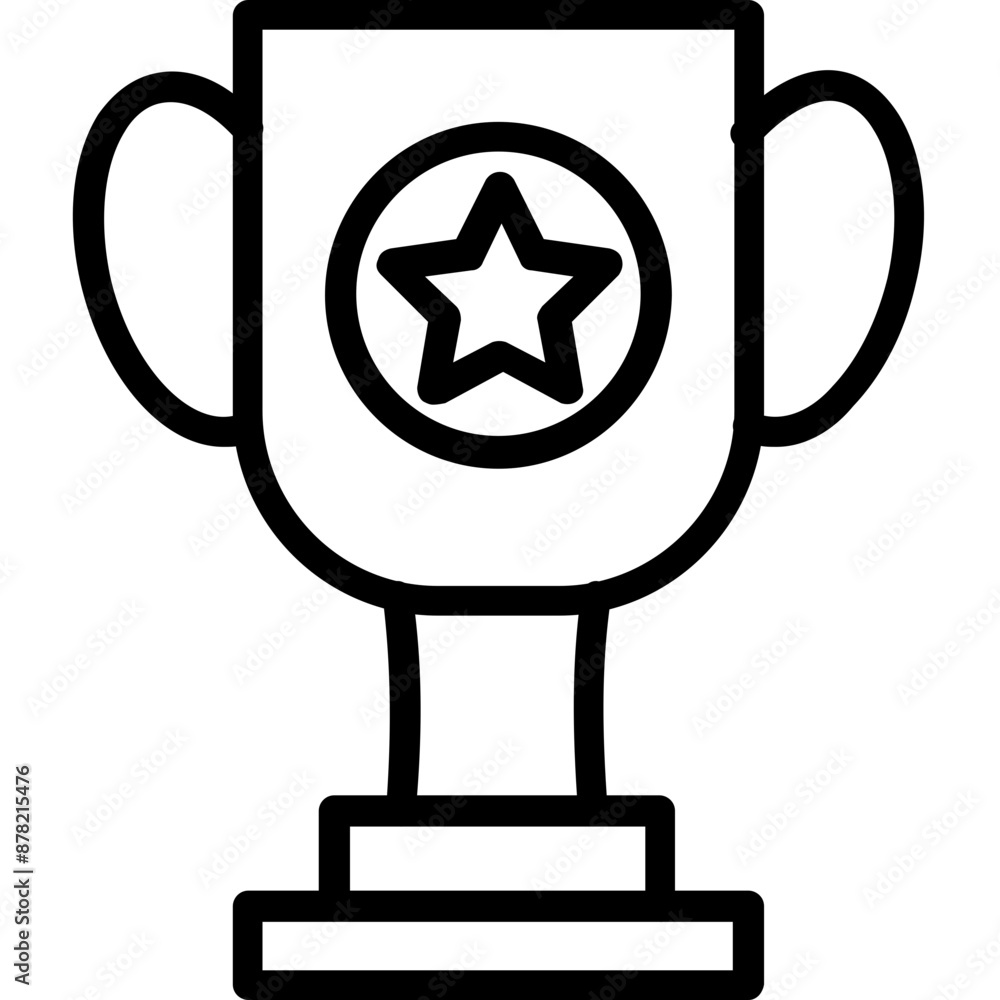 Achievement vector icon in outline style Achievement vector icon in outline style