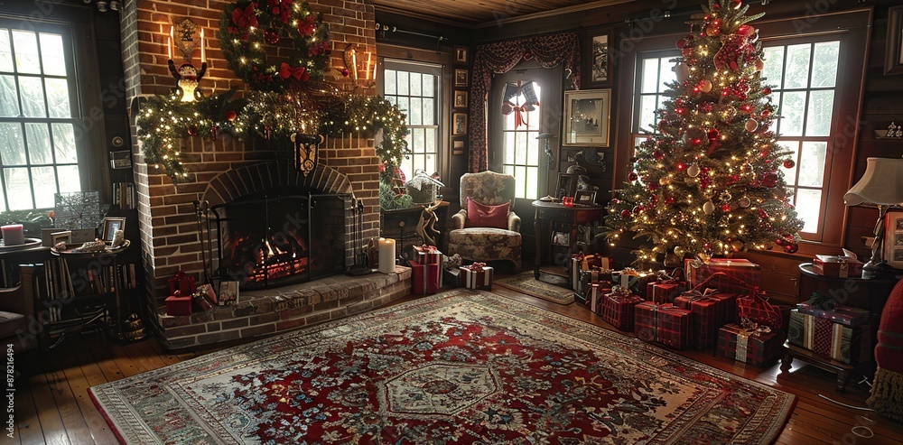 Christmas Decorated Living Room Christmas Decorated Living Room