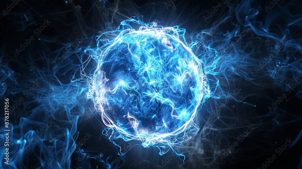 Obraz premium Blue Energy Sphere