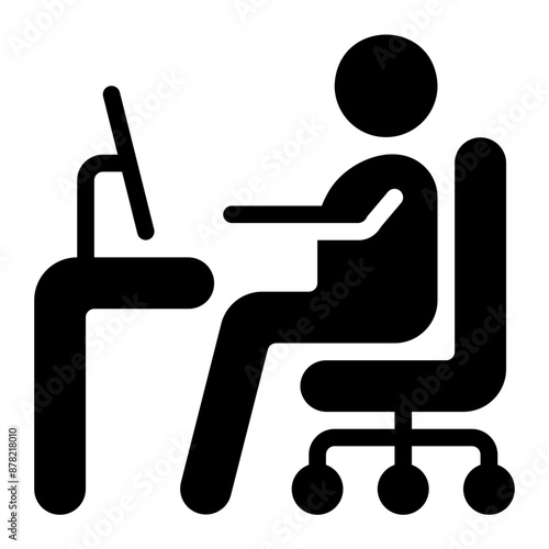 rk from home glyph icon