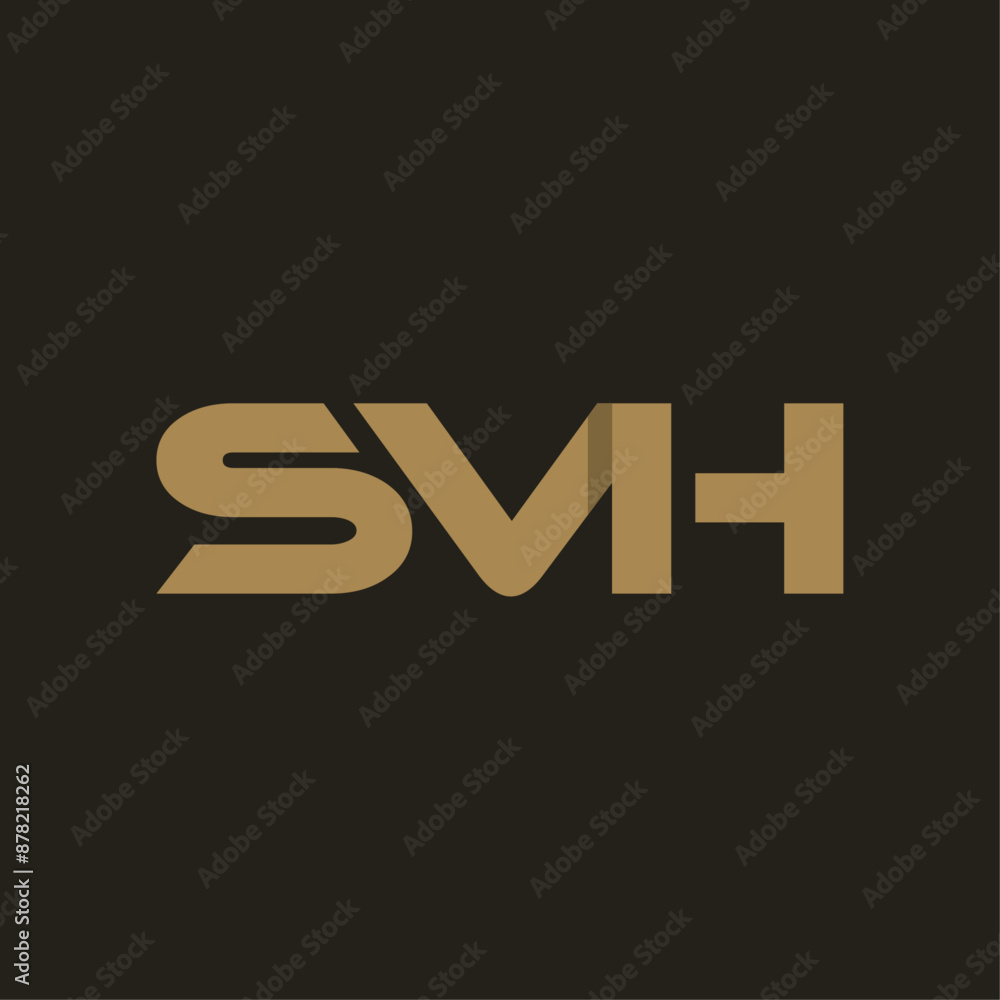 Fototapeta premium Initial SVH Geometric Modern Icon Business Creative Design Logo