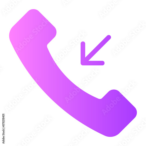 incoming call gradient icon
