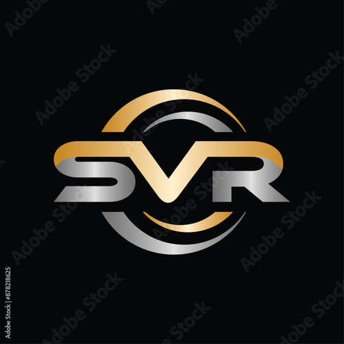 Modern Luxury Initial SVR Geometric Business Creative Design Logo photo