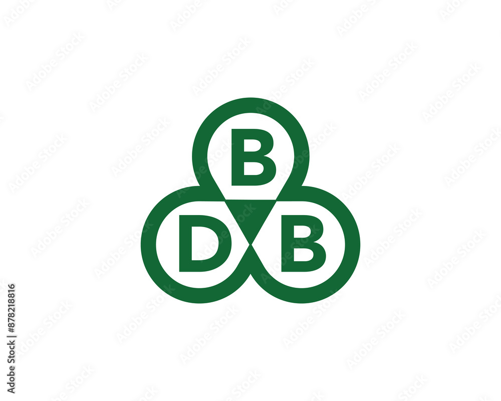 BDB logo design vector template. BDB logo design. BDB logo design vector template. BDB logo design.
