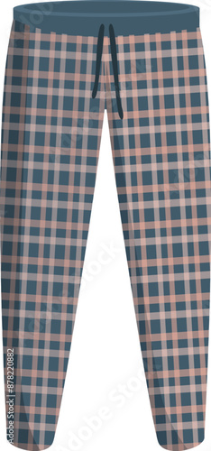 Checkered pajama pants featuring a classic design, ideal for a restful night's sleep