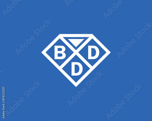 BDD logo design vector template. BDD logo design.