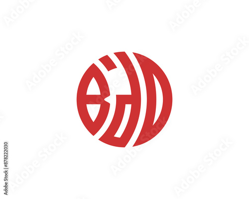 BDD logo design vector template. BDD logo design.