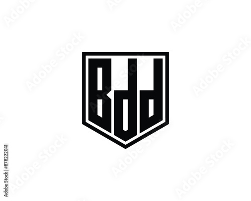 BDD logo design vector template. BDD logo design.