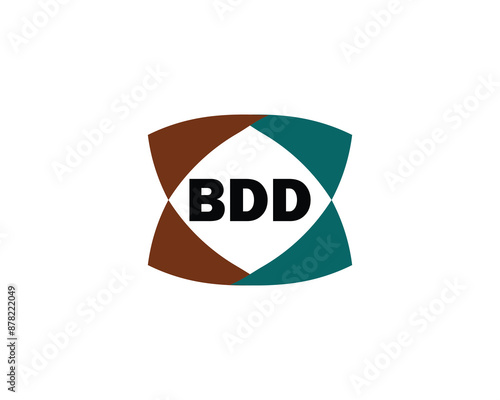 BDD logo design vector template. BDD logo design.