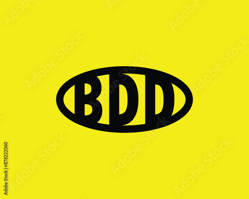 BDD logo design vector template. BDD logo design.