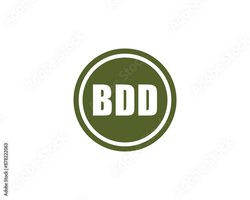 BDD logo design vector template. BDD logo design.