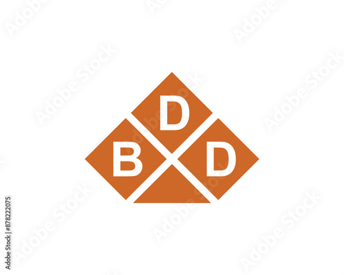 BDD logo design vector template. BDD logo design.
