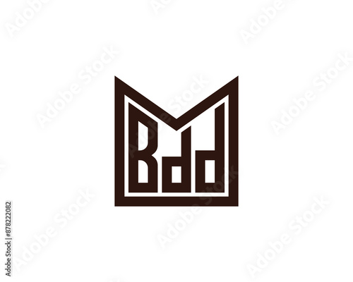 BDD logo design vector template. BDD logo design.